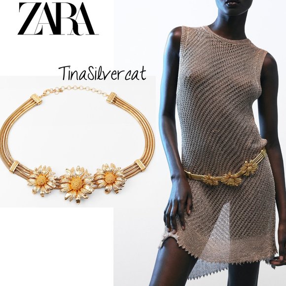 Zara Daisy Chain Belt NWT